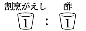 割烹がえし1：酢1