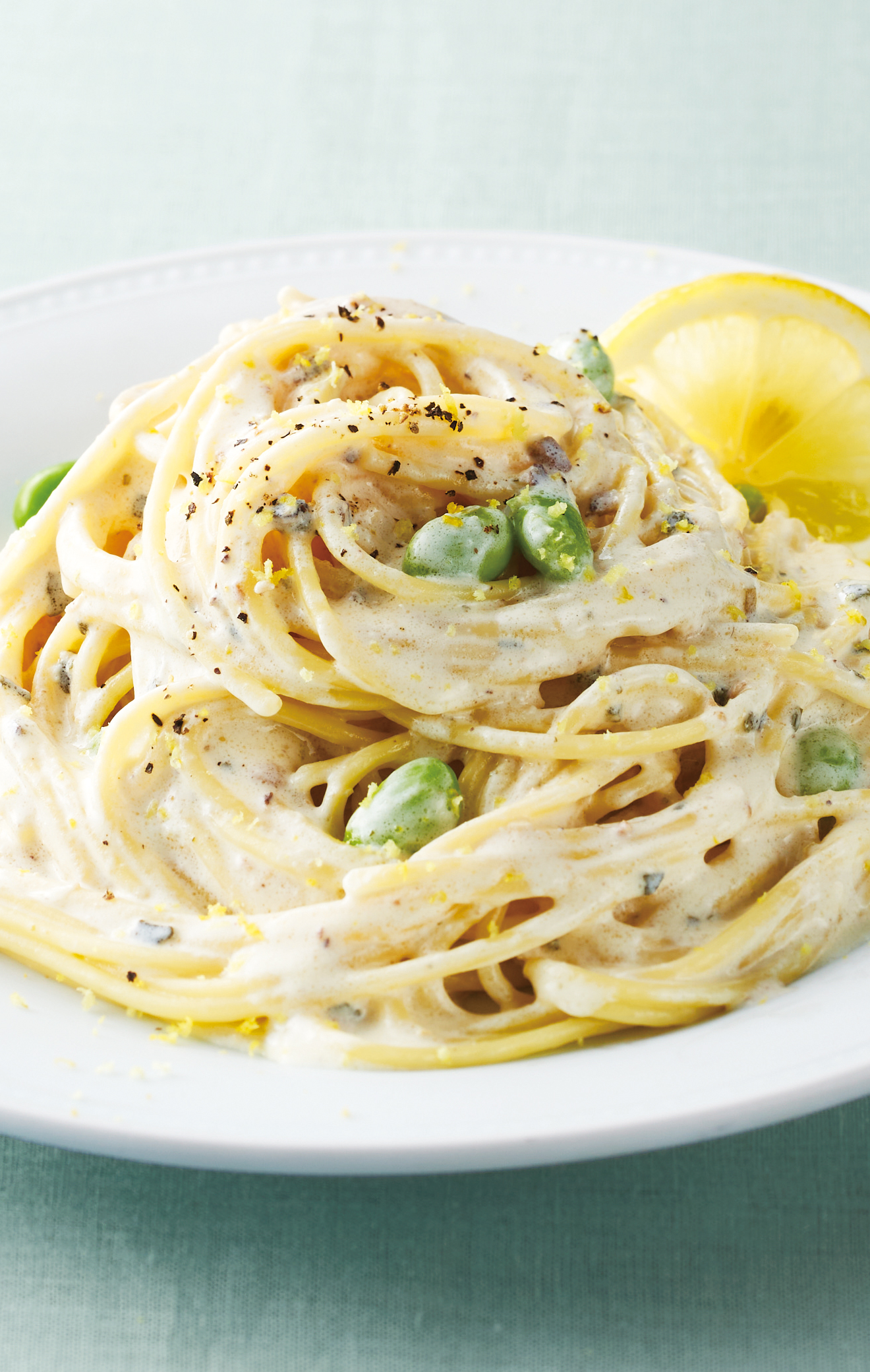 レモンクリームパスタ