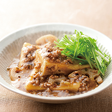  高野豆腐とれんこんの
香りあんかけ