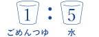 ごめんつゆ1：水5
