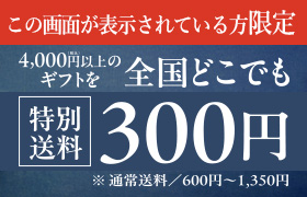 この画面が表示されている方限定。4,000円以上のギフトを全国どこでも特別送料300円