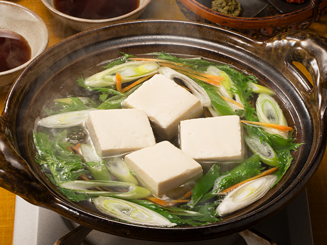 湯豆腐鍋の写真