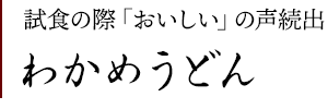 わかめうどん