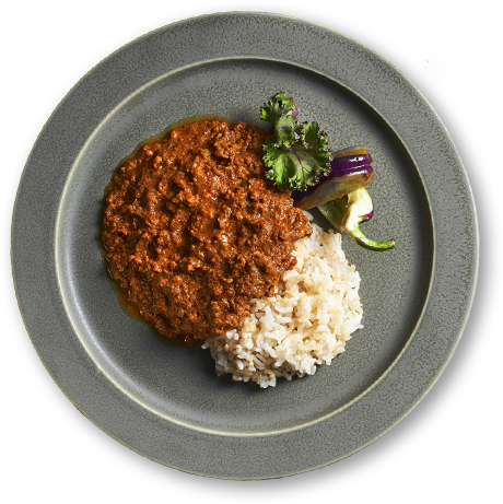 だしの旨みと野菜が活きたキーマカレー