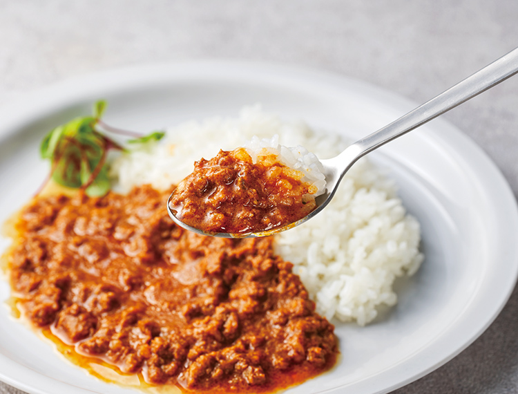 だしの旨みと野菜が活きたキーマカレー
