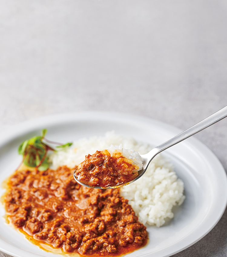 だしの旨みと野菜が活きたキーマカレー